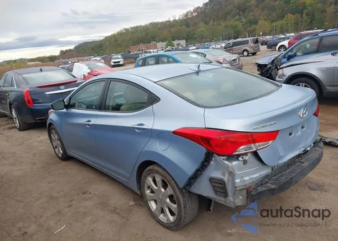 2012 Hyundai Elantra Limited (Ulsan Plant) из США, поврежденный, VIN KMHDH4AE2CU195023